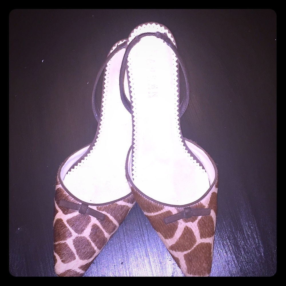 Ralph Lauren kitten heel shoes